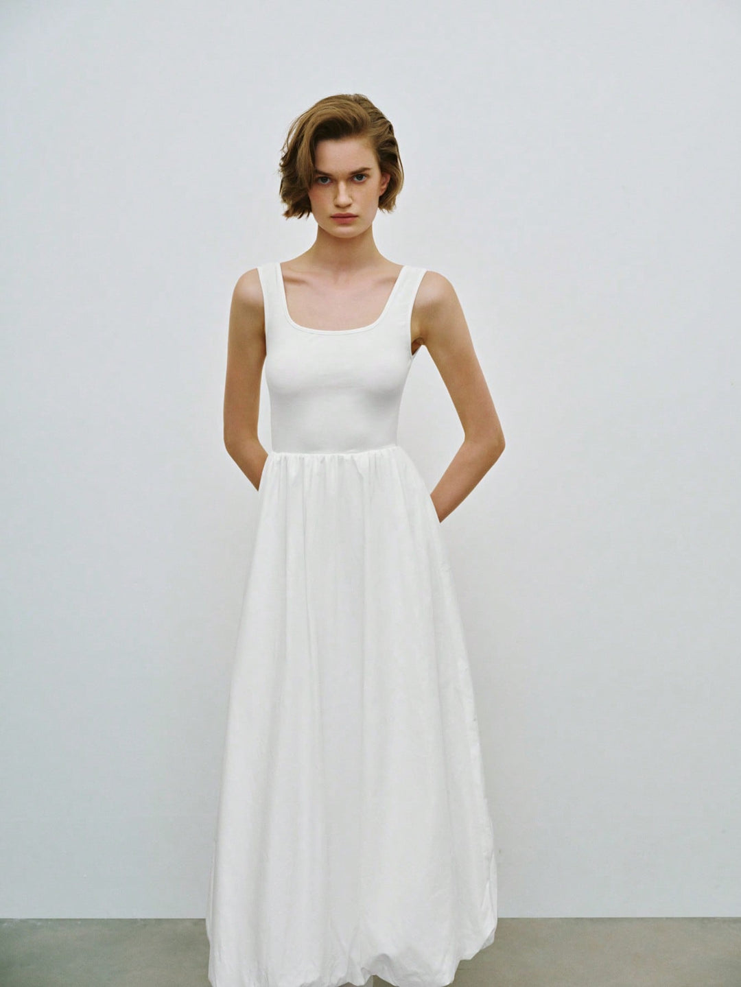 SHEIN maxi ruha, fehér