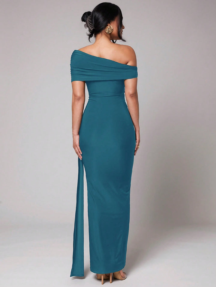 Rochie maxi SHEIN, turcoaz