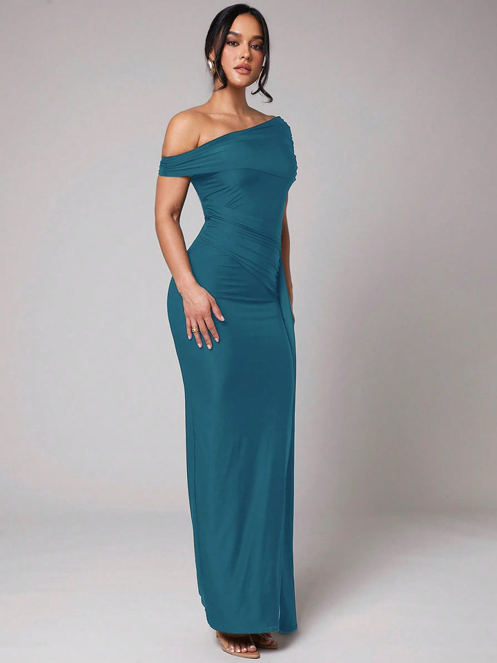 Rochie maxi SHEIN, turcoaz