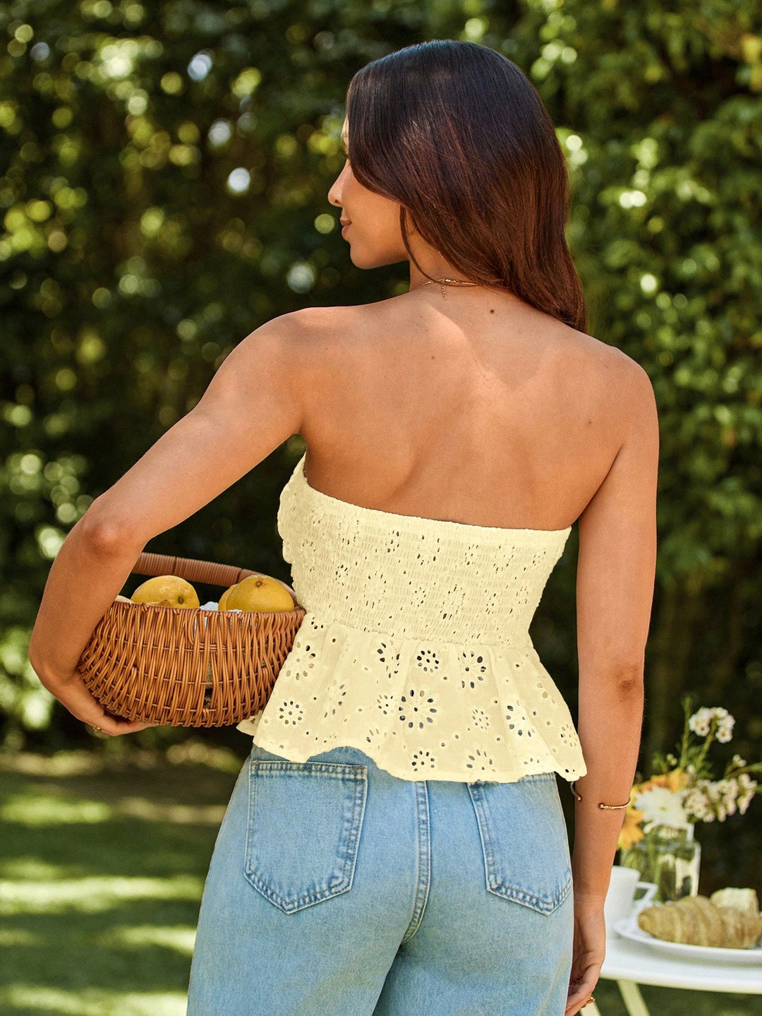Top SHEIN, galben