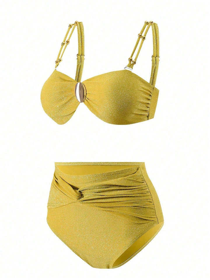 Set bikini SHEIN, galben