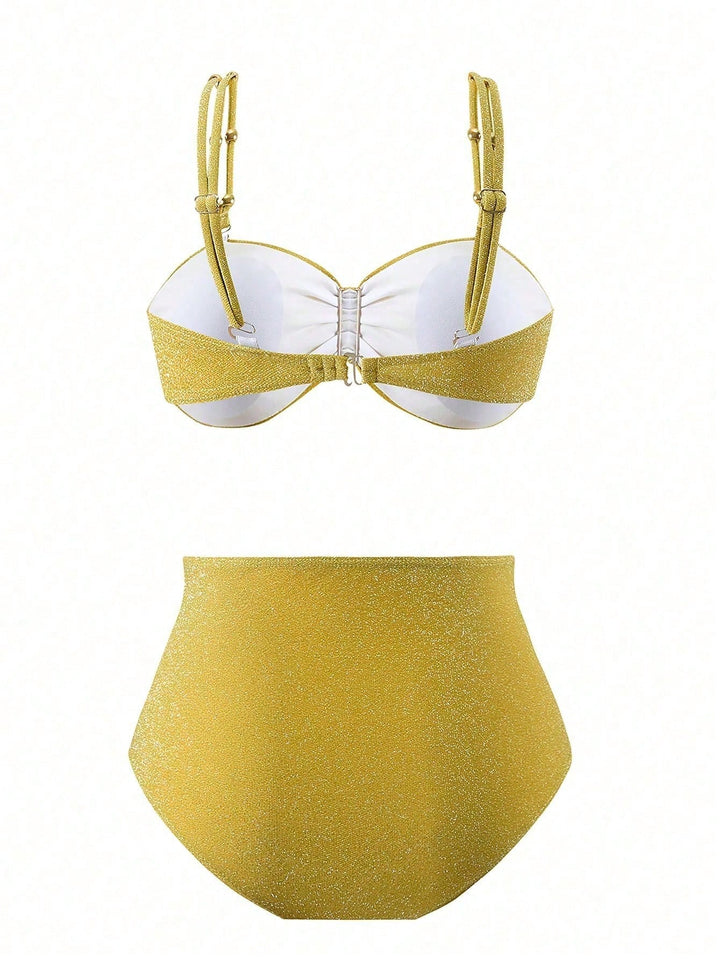 Set bikini SHEIN, galben