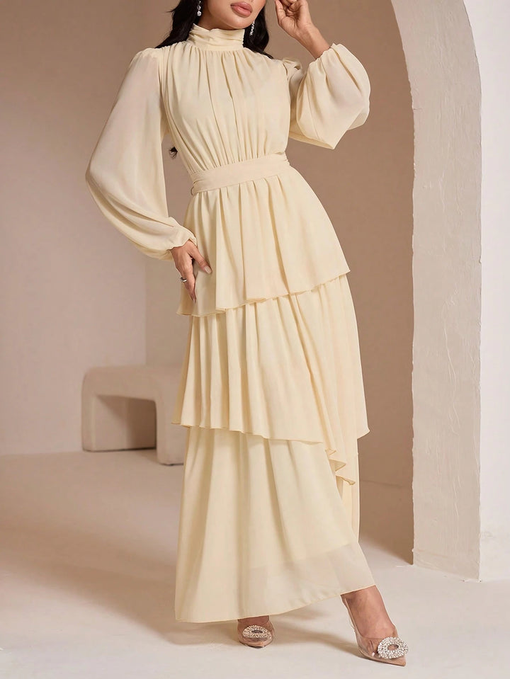 Rochie maxi SHEIN, crem