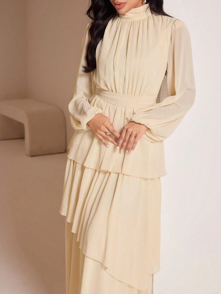 Rochie maxi SHEIN, crem