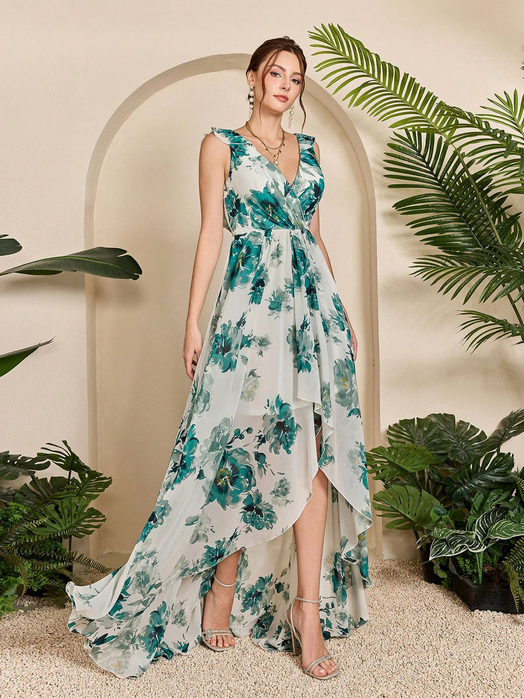 Rochie de ocazie SHEIN, verde