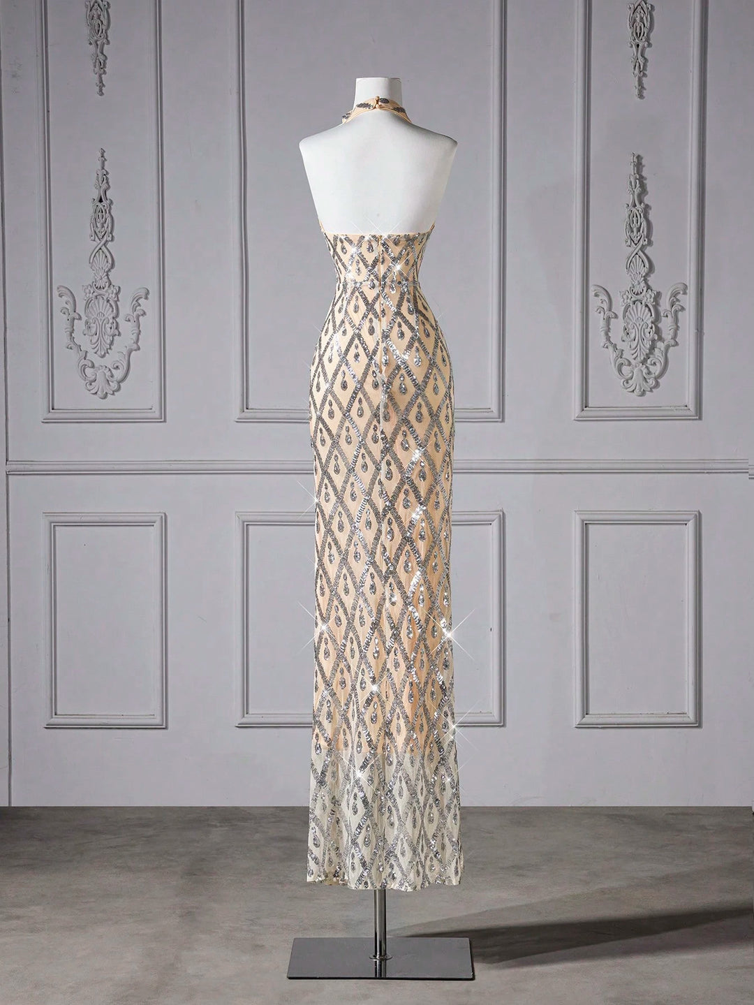 Rochie maxi SHEIN, bej