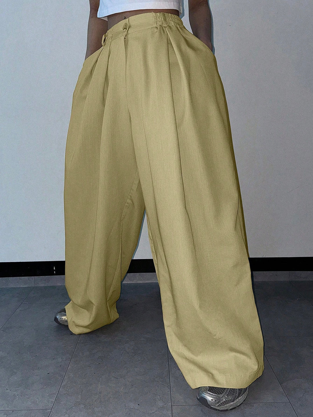 Pantaloni SHEIN, galben