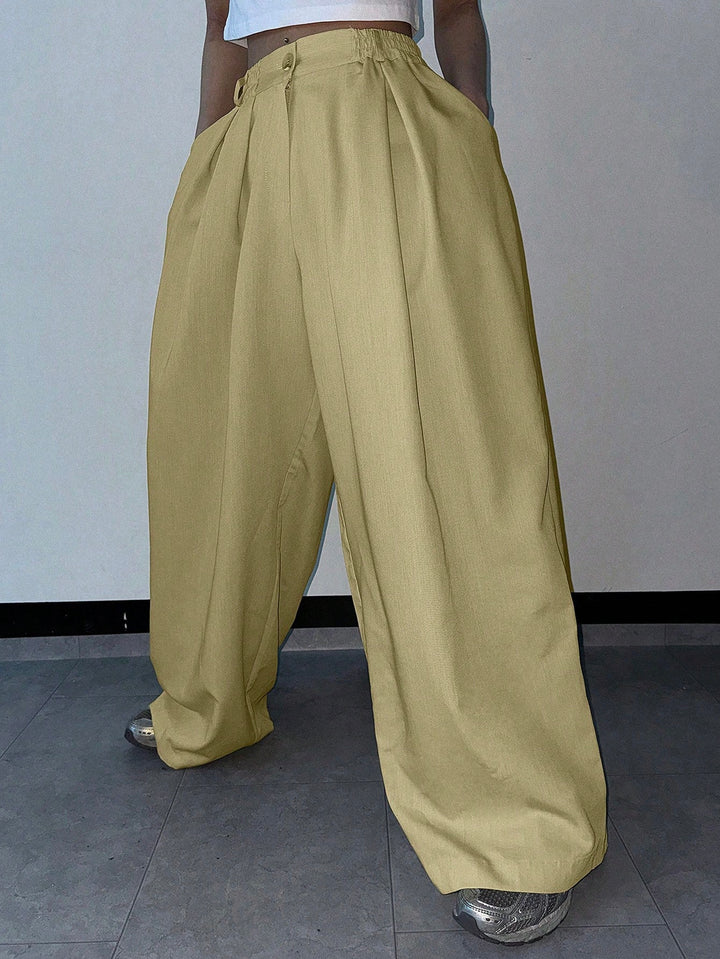 Pantaloni SHEIN, galben