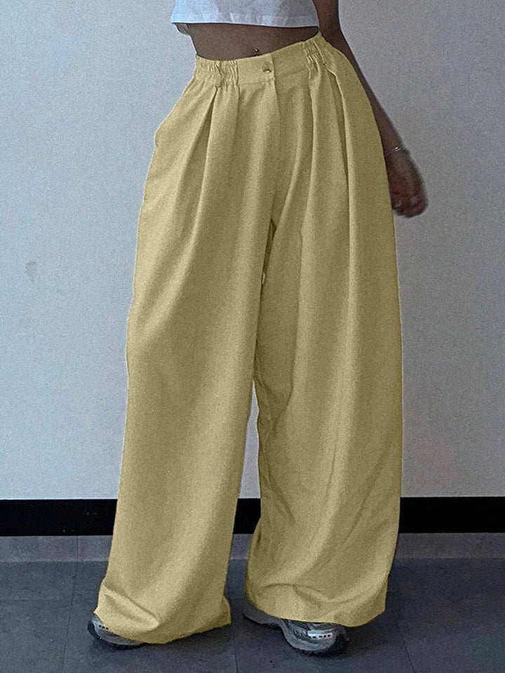 Pantaloni SHEIN, galben