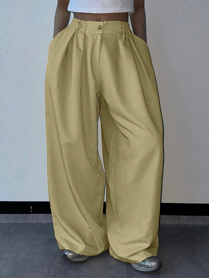 Pantaloni SHEIN, galben
