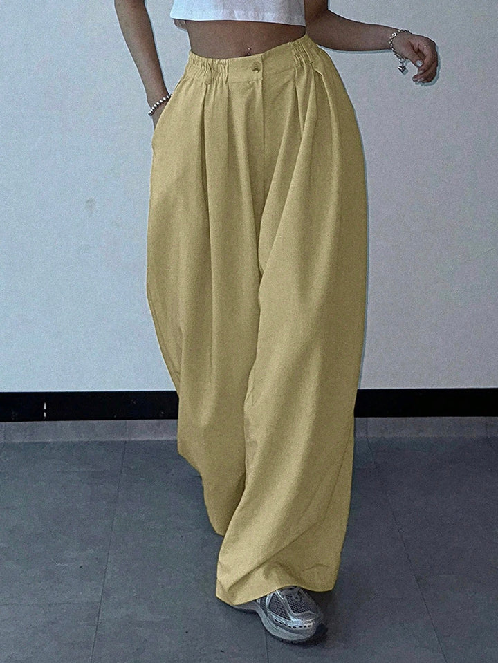 Pantaloni SHEIN, galben