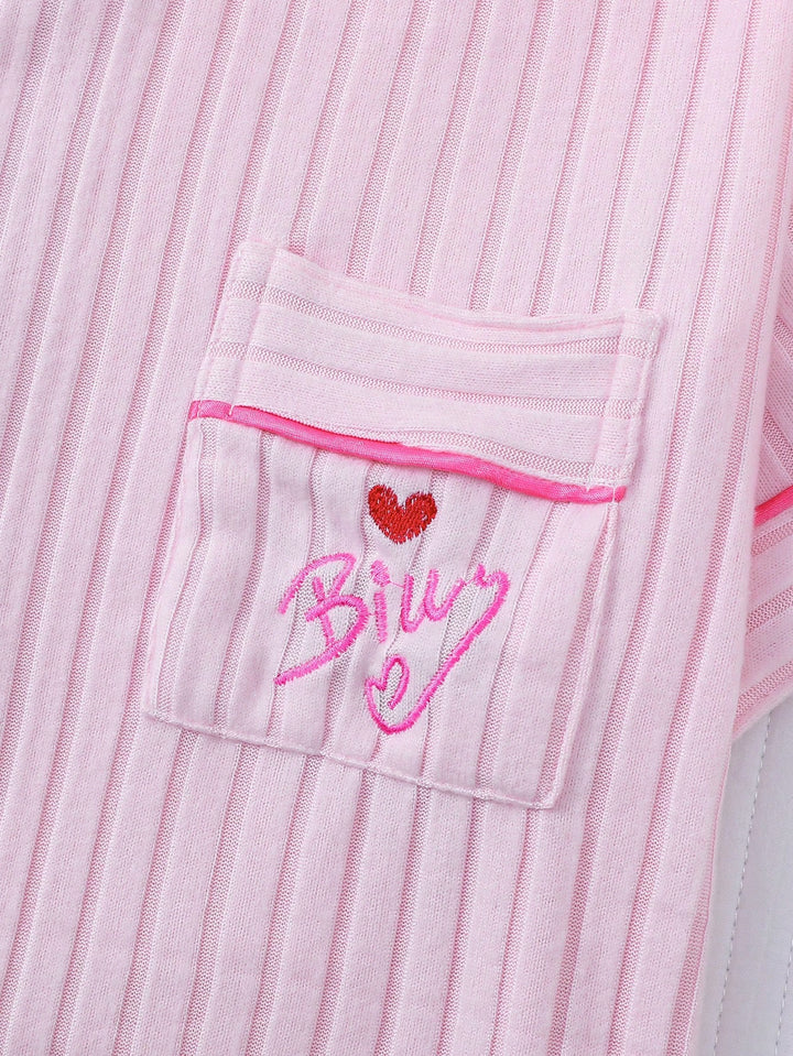 Compleu pijamale SHIEN, roz