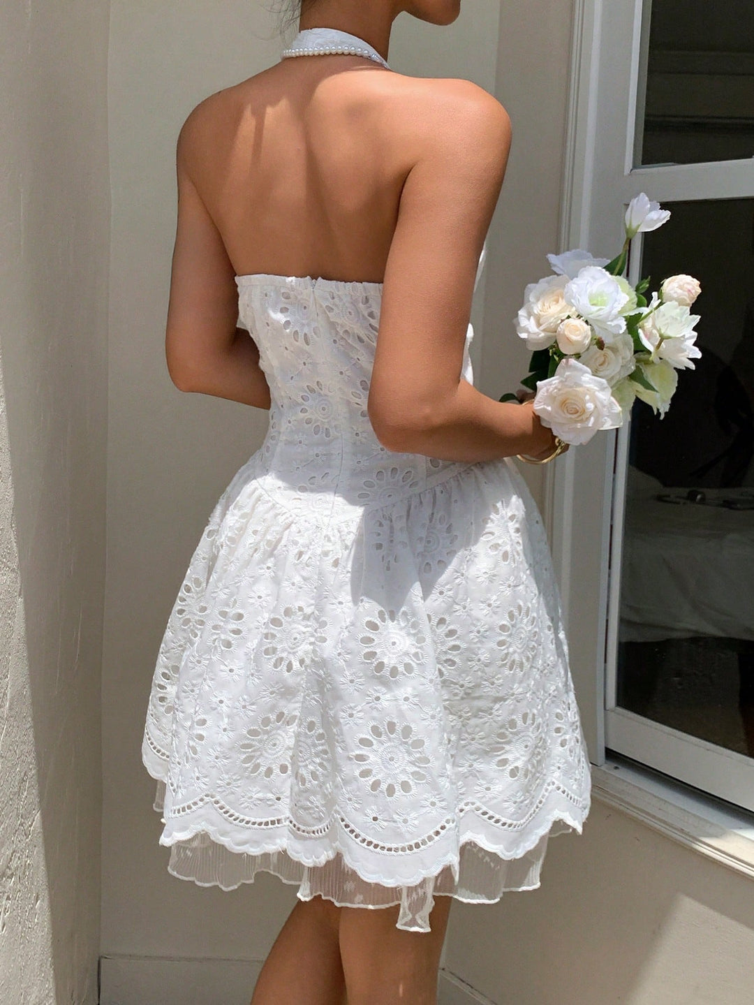 Rochie mini Shein, alb