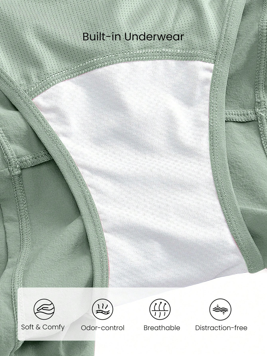 Pantaloni scurți SHEIN, verde