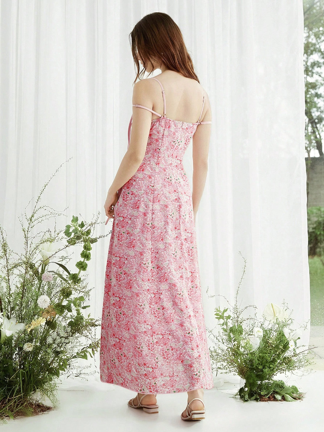 Rochie maxi SHEIN, roz