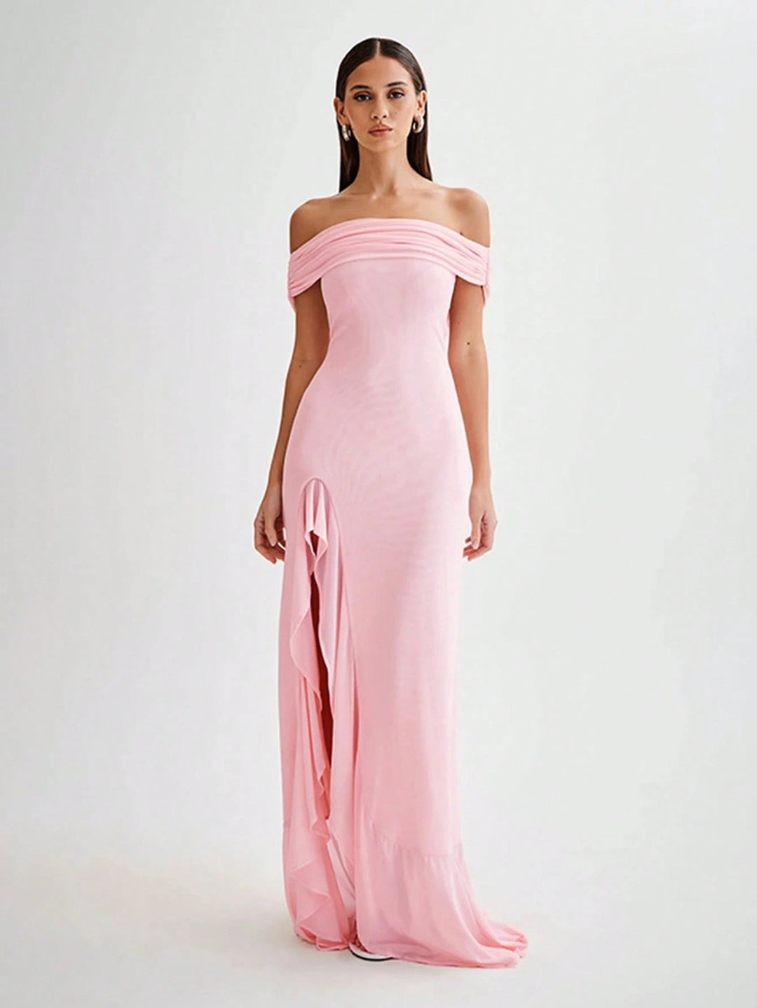 Rochie maxi SEHIN, roz