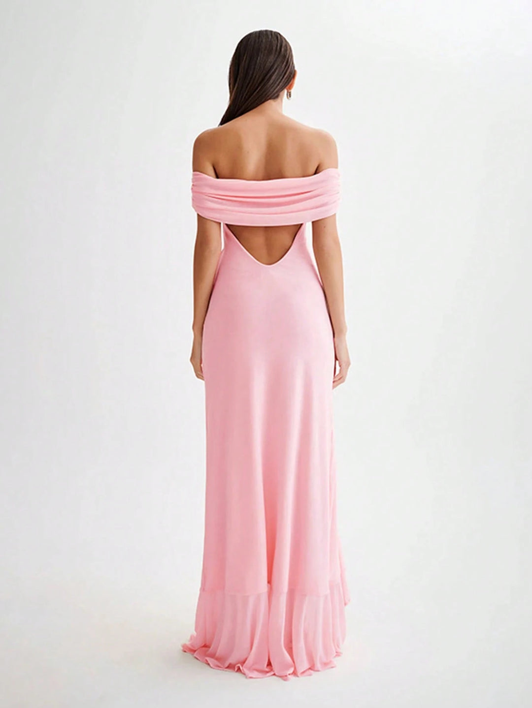 Rochie maxi SEHIN, roz