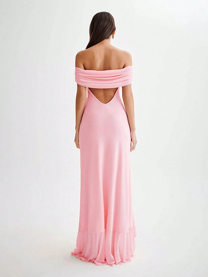 Rochie maxi SEHIN, roz