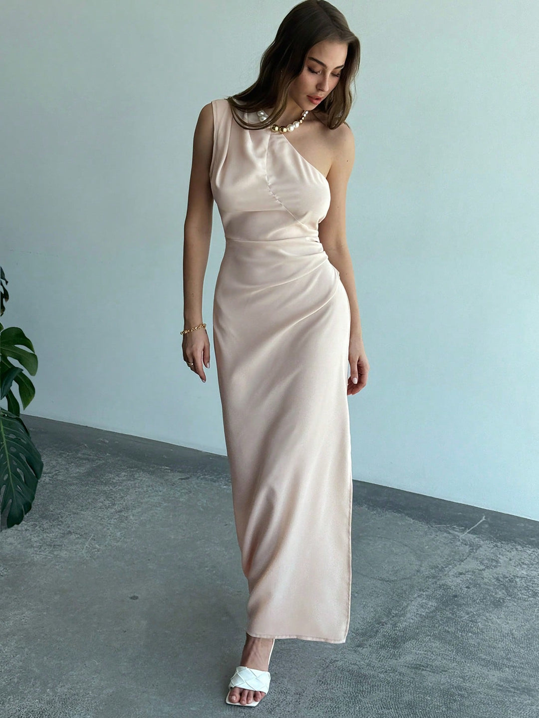 Rochie maxi SHEIN, portocaliu