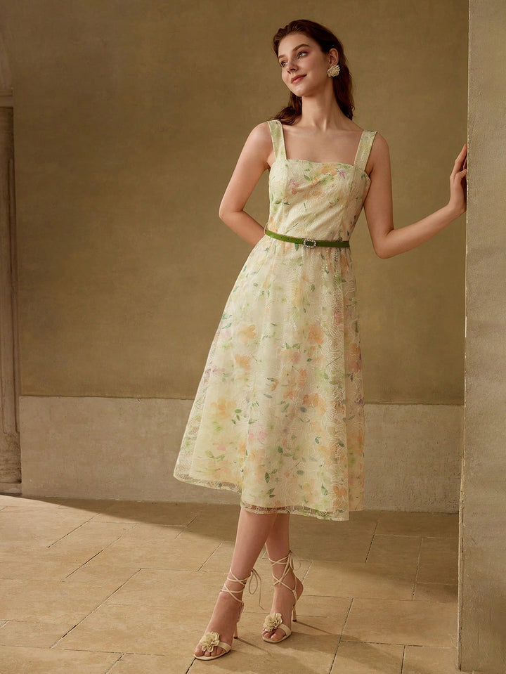 Rochie midi SHEIN, mix culori
