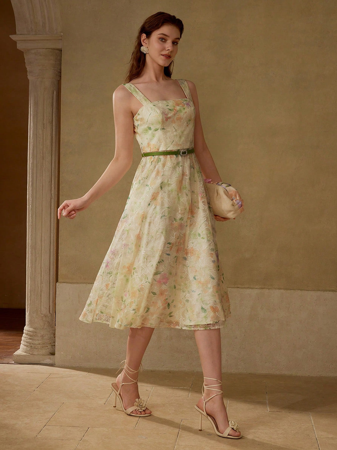 Rochie midi SHEIN, mix culori