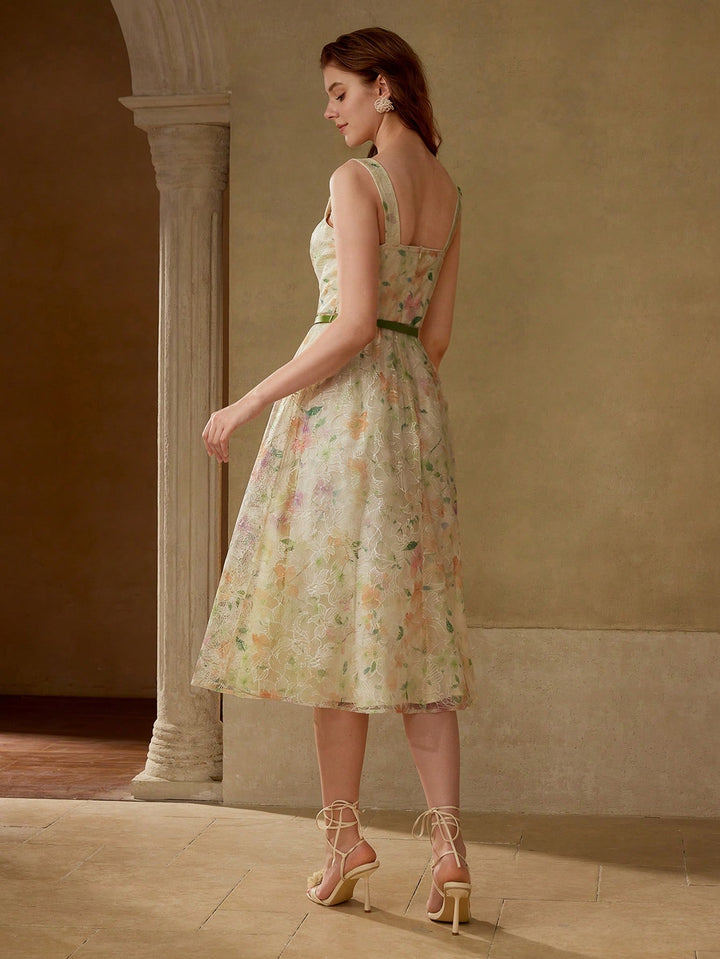Rochie midi SHEIN, mix culori