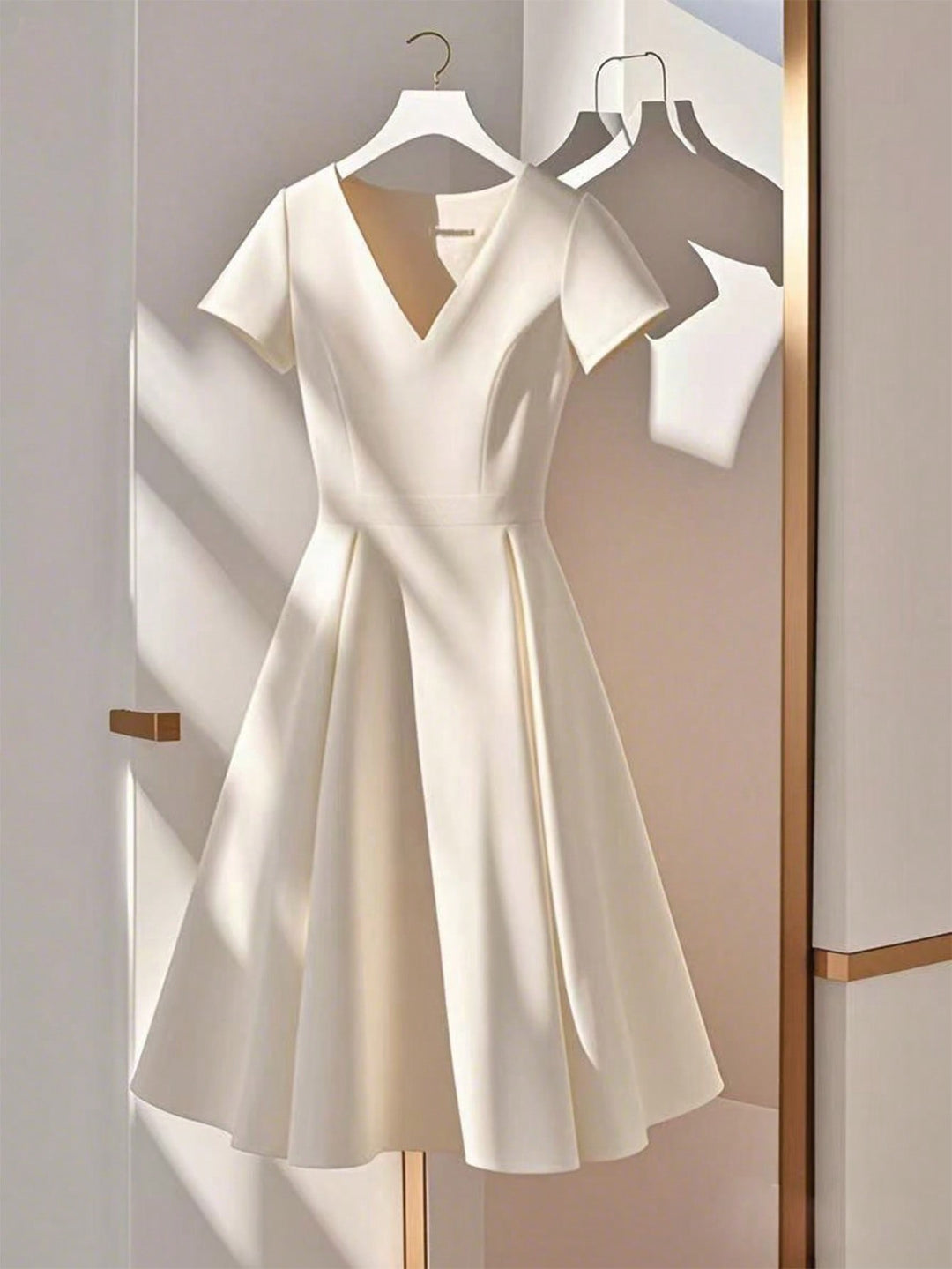 Rochie midi SHEIN, bej