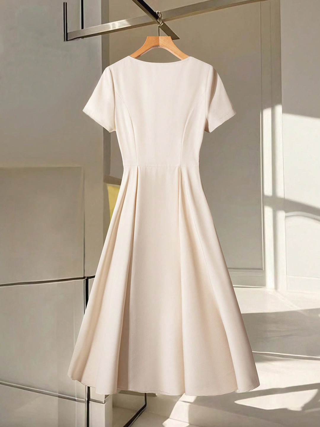 Rochie midi SHEIN, bej