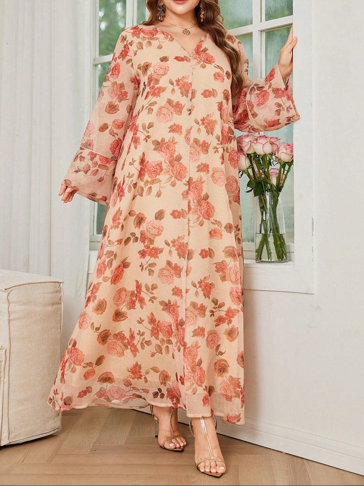 Rochie maxi SHEIN, mix culori