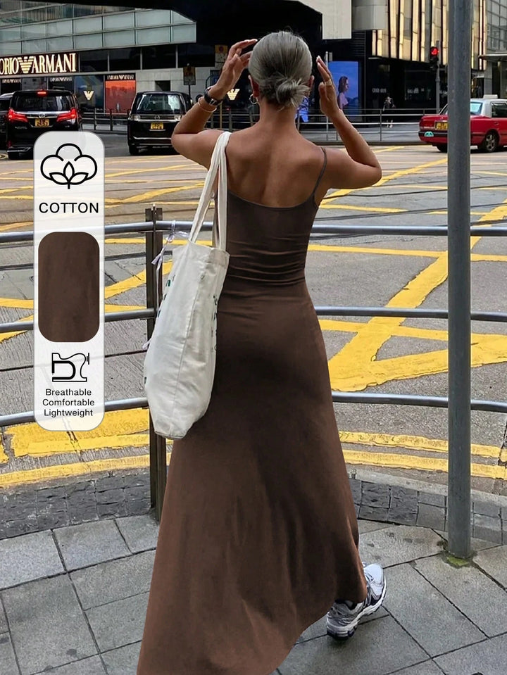 Rochie maxi SHEIN, maro