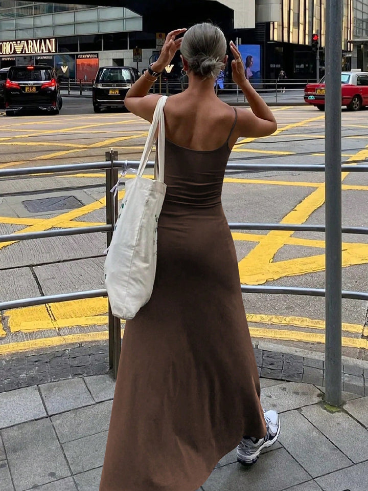 Rochie maxi SHEIN, maro