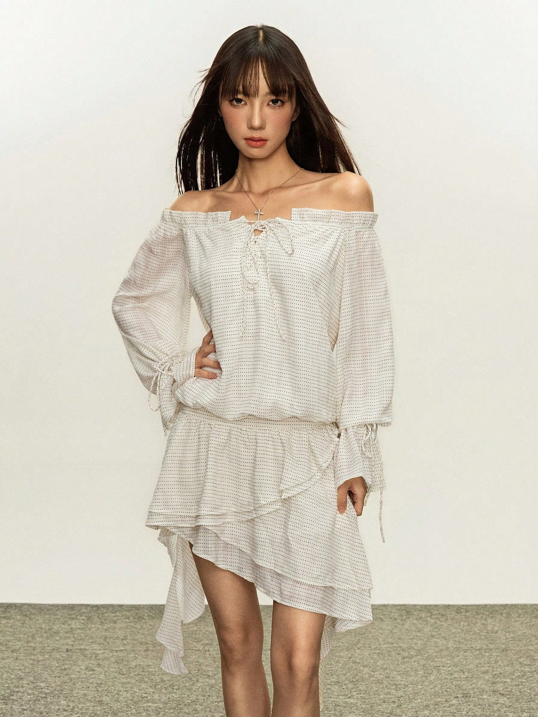 Rochie mini SHEIN, alb