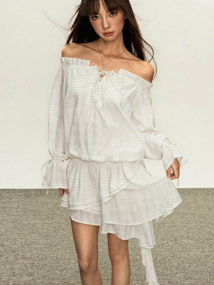 Rochie mini SHEIN, alb