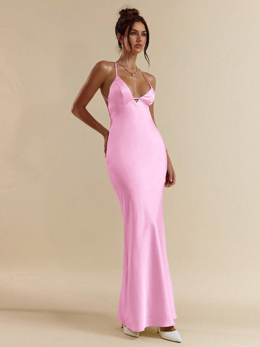 Rochie maxi SHEIN, roz