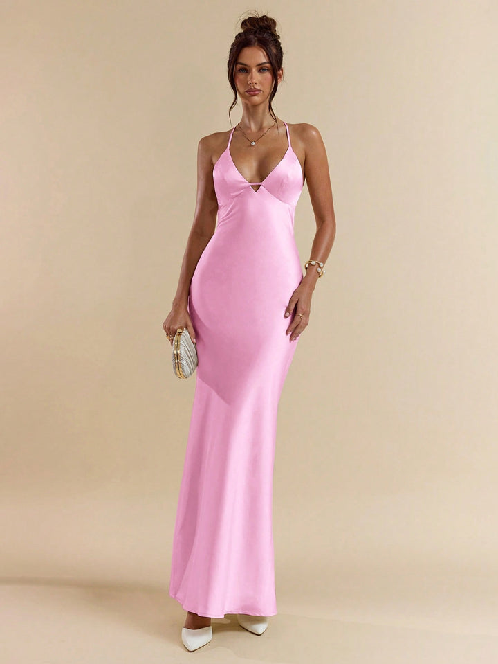 Rochie maxi SHEIN, roz