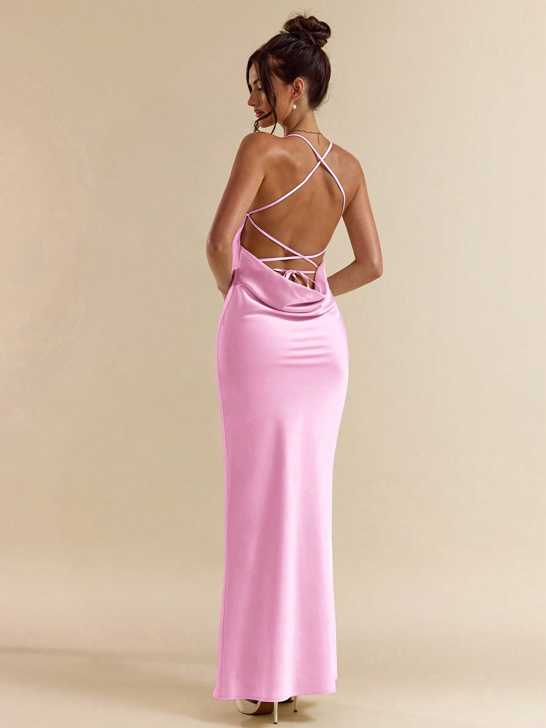Rochie maxi SHEIN, roz