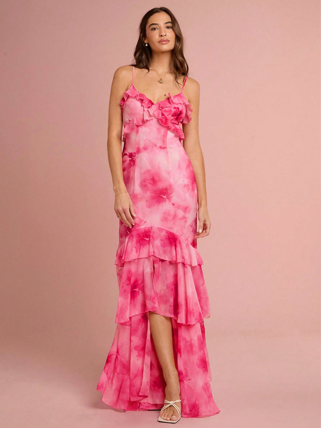 Rochie maxi SHEIN, roz