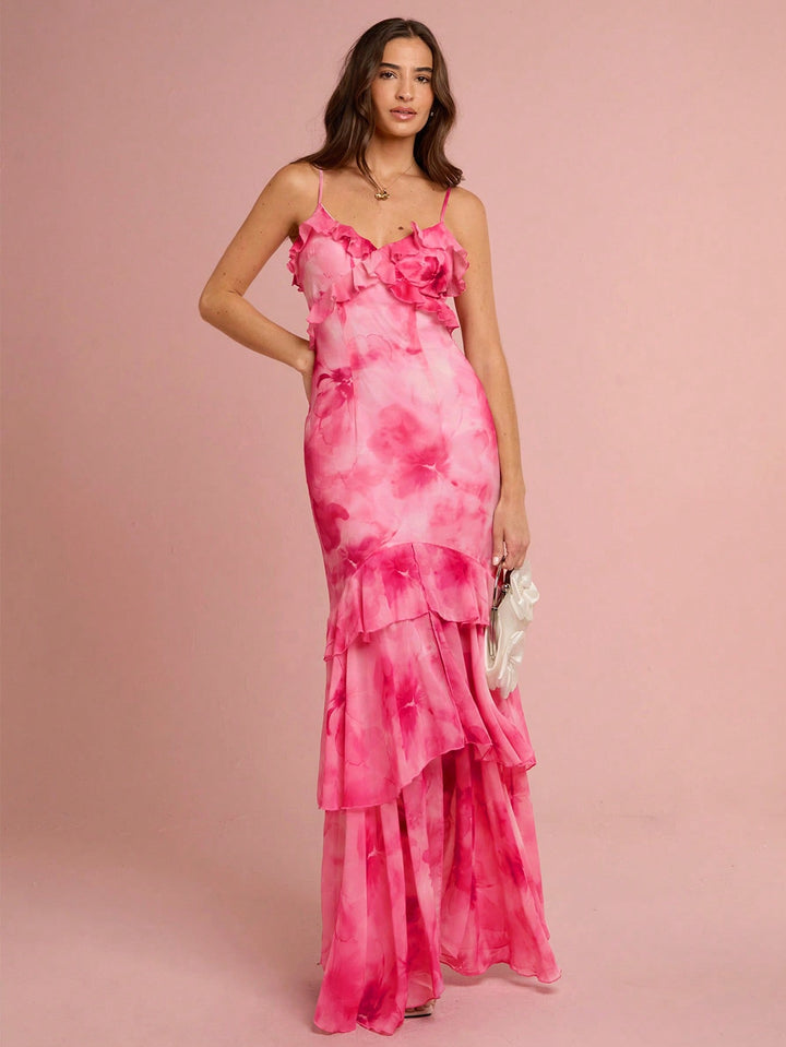 Rochie maxi SHEIN, roz