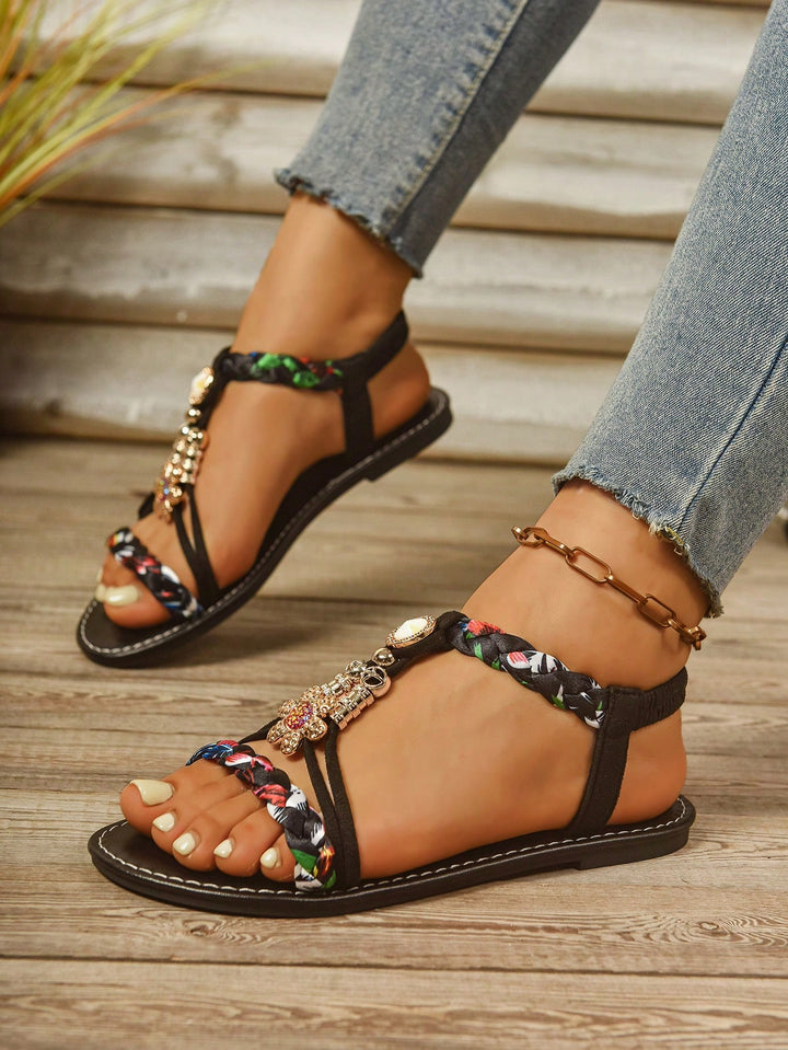 Sandale SHEIN, negru