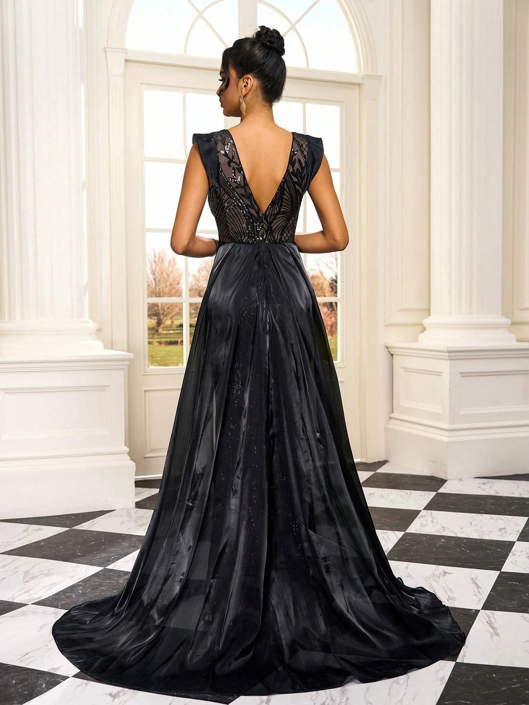 Rochie maxi SHEIN, negru