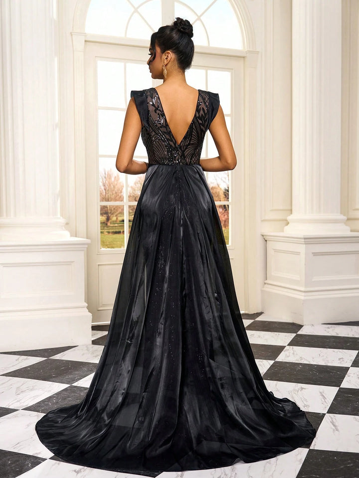 Rochie maxi SHEIN, negru