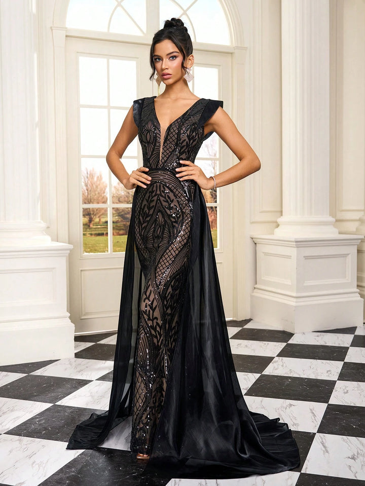 Rochie maxi SHEIN, negru