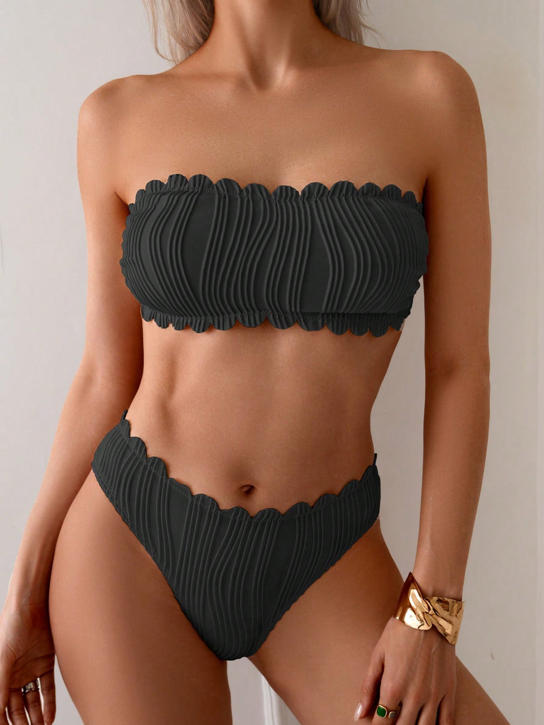 Set bikini SHEIN, negru