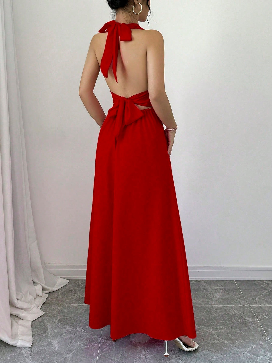 Rochie maxi SHEIN, roșu