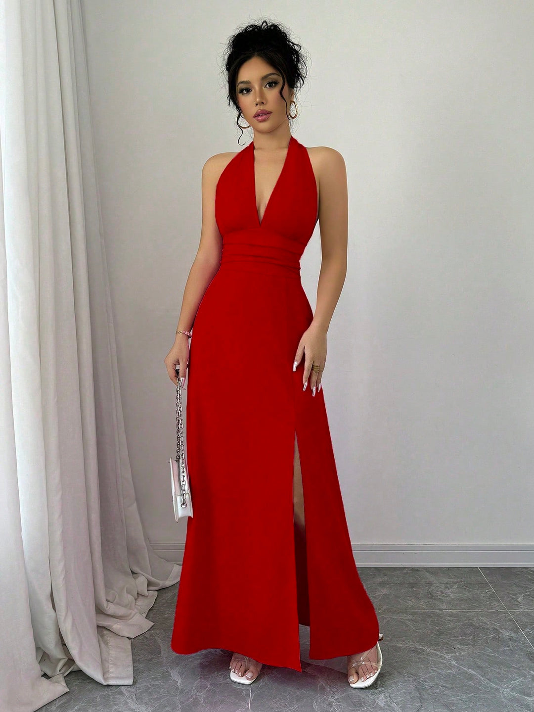 Rochie maxi SHEIN, roșu