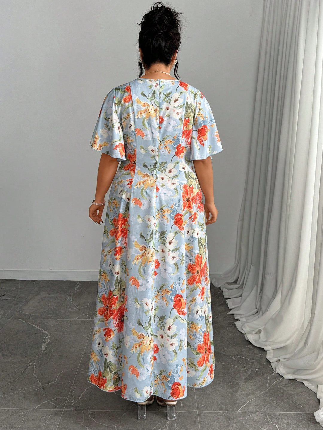 Rochie maxi SHEIN, mix culori