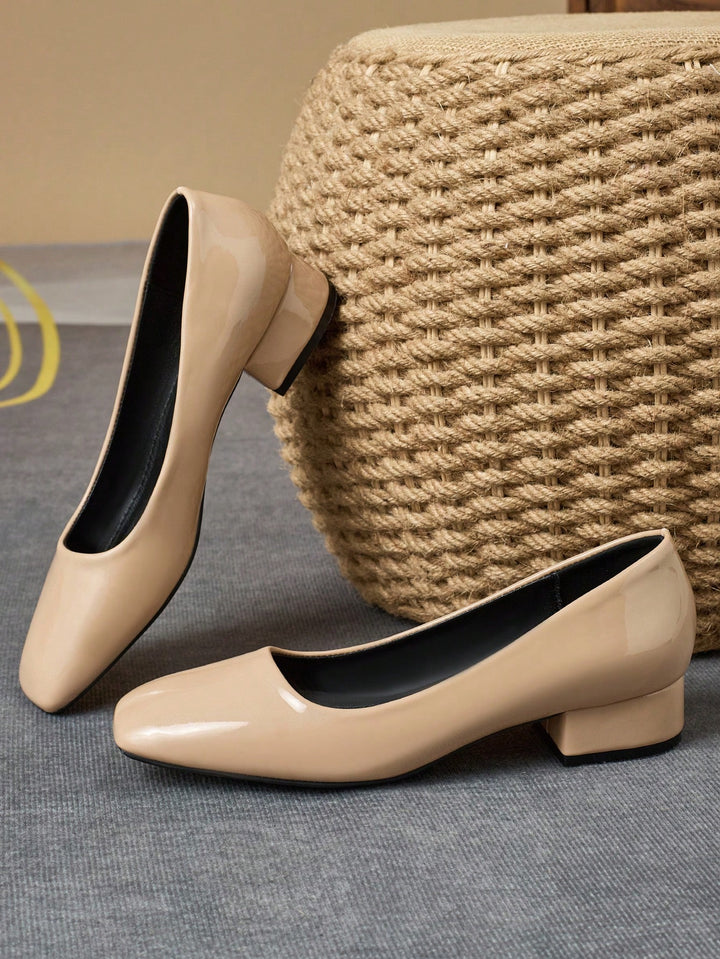 Pantofi cu toc SHEIN, bej