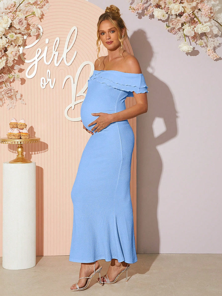 Rochie maxi SHEIN, albastru