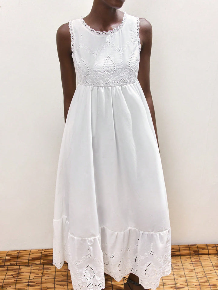 Rochie maxi SHEIN, alb
