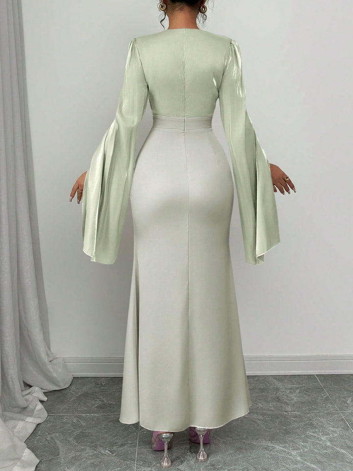 Rochie maxi SHEIN, verde